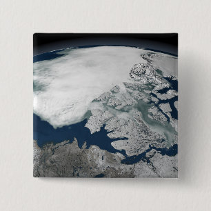 Arktische See Eis über Nordamerika Button