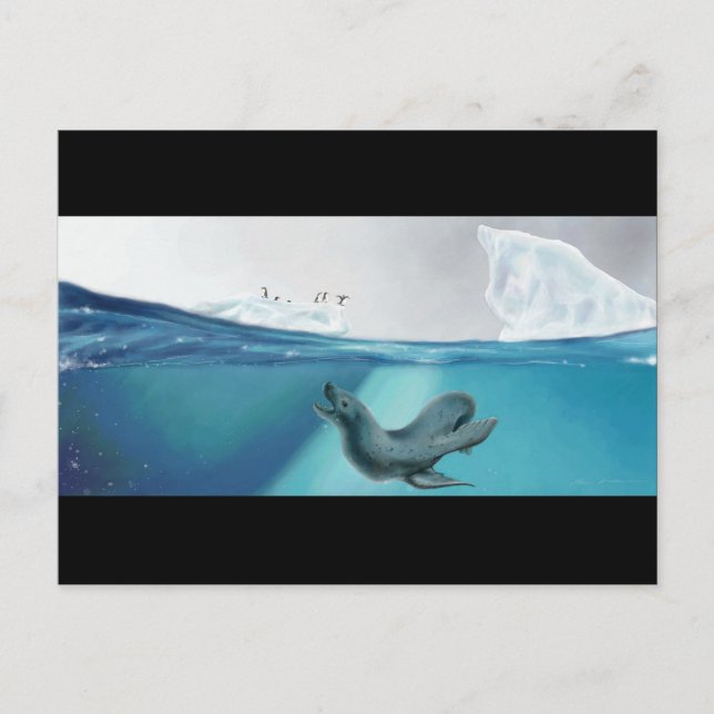 Arktische Sicht Postkarte (Vorderseite)