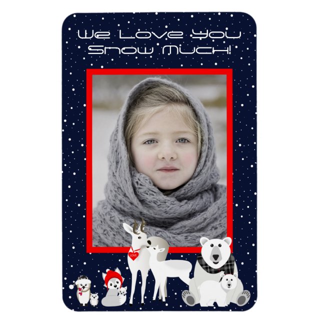 Arktische Tiere Magnet (Vertikal)