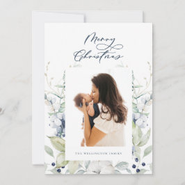 Arktische Winter Botanisches Multi-Foto Feiertagskarte