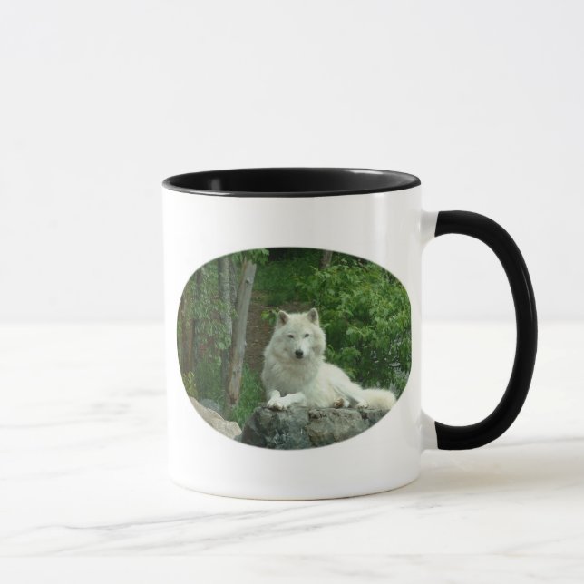 Arktische Wolf-Kaffee-Tasse Tasse (Rechts)