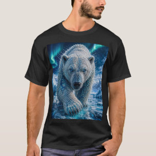 Arktischer Eisbär – 3D-Mikromosaik T-Shirt