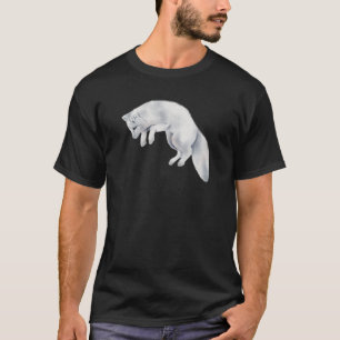 Arktischer Fox Winter Zeichnend T-Shirt
