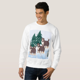 Arktischer Husky, braune amerikanische Eskimohunde Sweatshirt