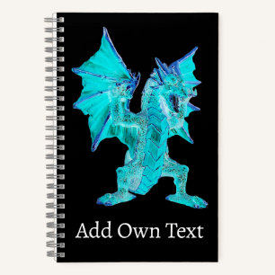 Arktischer Nebel Fantasy Drache Schlange Leuchtend Notizbuch