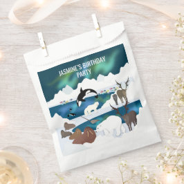 Arktischer Polar Bear Reindeer Walrus Orca Narwhal Geschenktütchen