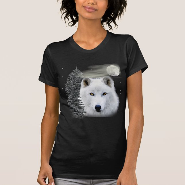 arktischer Schneewolf T-Shirt (Vorderseite)