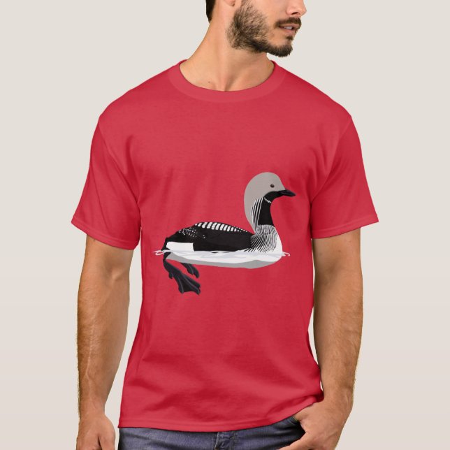 arktischer Schwarzkehltaucher T-Shirt (Vorderseite)