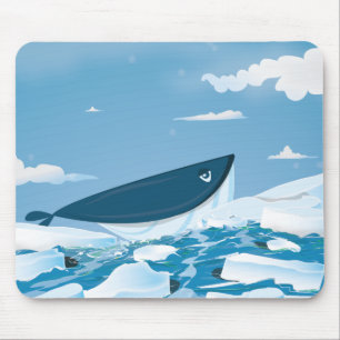 Arktischer Wal Mousepad