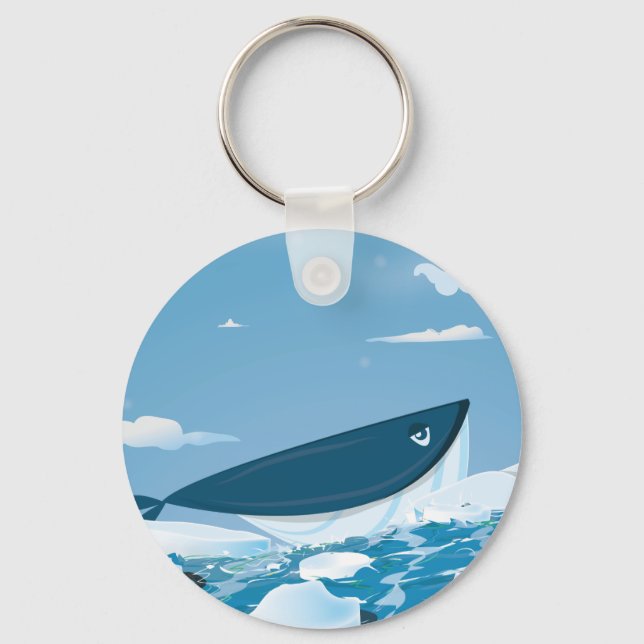 Arktischer Wal Schlüsselanhänger (Vorderseite)