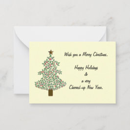 Arktischer Weihnachtsbaum Mitteilungskarte