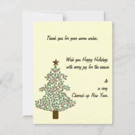 Arktischer Weihnachtsbaum RSVP Karte