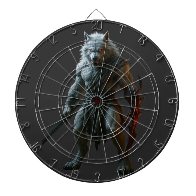 Arktischer Werwolf Dartscheibe (vorne)