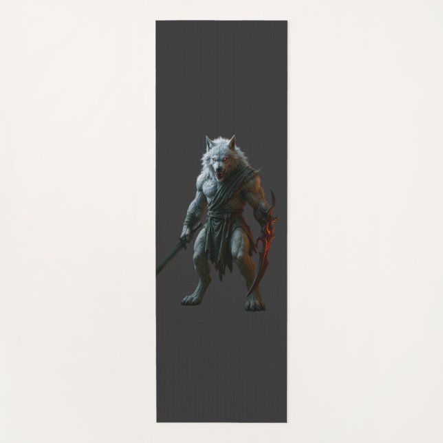 Arktischer Werwolf Yogamatte (Vorderseite)