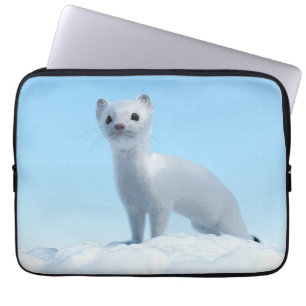 Arktischer Wiesel Charme Laptopschutzhülle