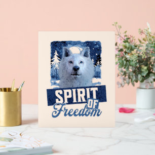 Arktischer Wolf Geist der Freiheit Wildlife Design Acrylschild