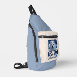 Arktischer Wolf Geist der Freiheit Wildlife Design Crossbody Bag