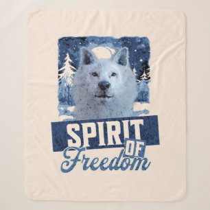 Arktischer Wolf Geist der Freiheit Wildlife Design Sherpadecke