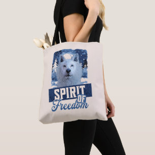 Arktischer Wolf Geist der Freiheit Wildlife Design Tasche