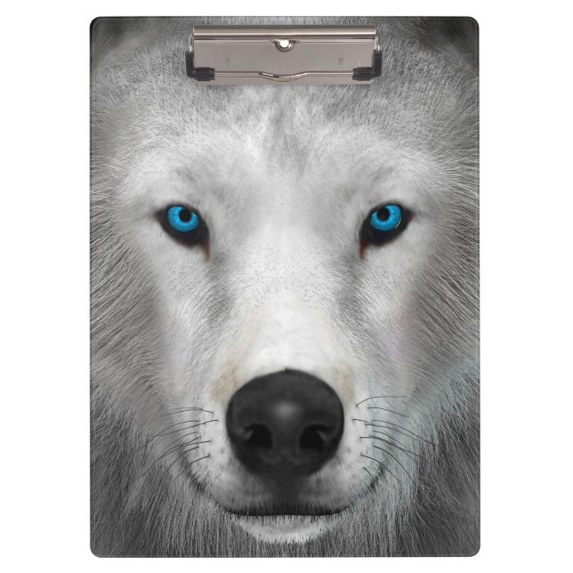 Arktischer Wolf Klemmbrett (Vorderseite)
