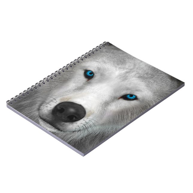 Arktischer Wolf Notizblock (Linke Seite)