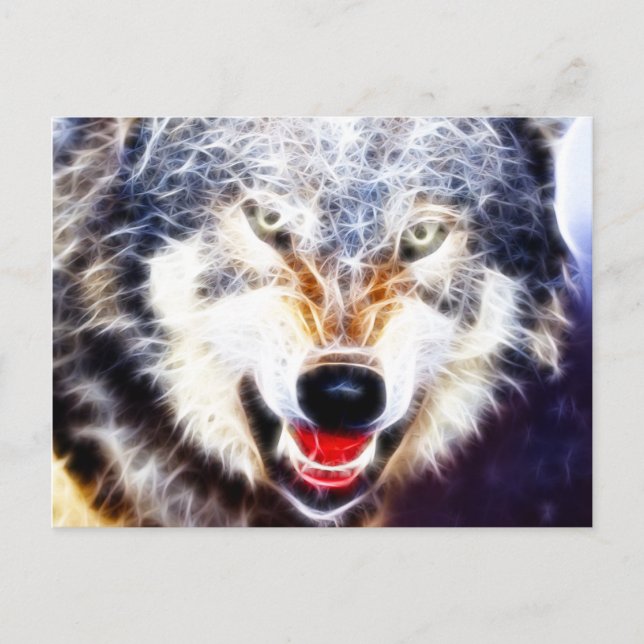 Arktischer Wolf Postkarte (Vorderseite)