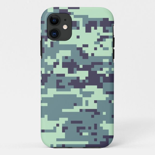 Arktisches Digital-Tarnmuster Case-Mate iPhone Hülle (Rückseite)