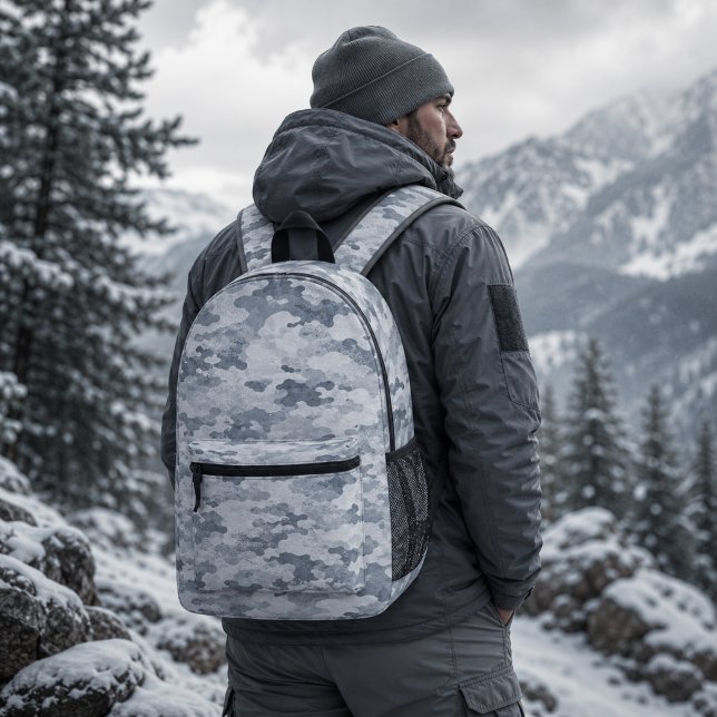 Arktisches Ghost-Taktisches Tarnmuster Bedruckter Rucksack (Von Creator hochgeladen)