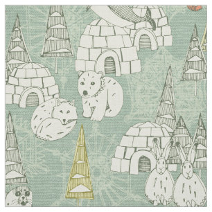 arktisches Retro Stoff