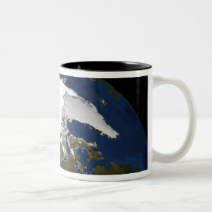 Arktisches Treibeis im Jahre 2005 Zweifarbige Tasse