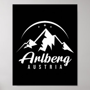 Arlberg Austria Ski Resort Skifahren Snowboarden S Poster