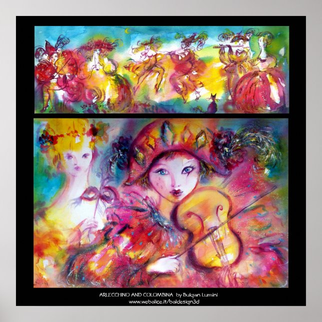 ARLECCHINO UND COLOMBINA POSTER (Vorne)