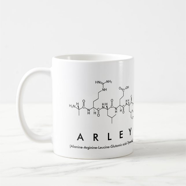 Arley Peptid-Namen-Tasse Kaffeetasse (Links)