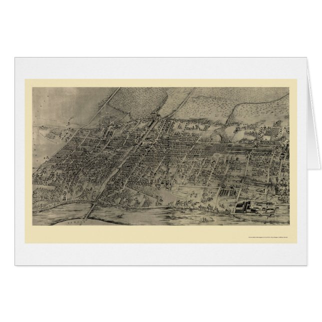 Arlington, carte panoramique de NJ - 1907 (Devant horizontal)