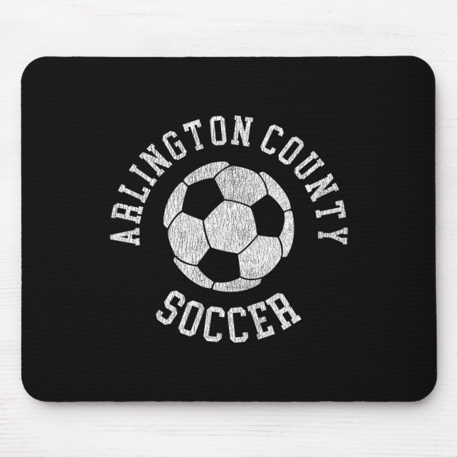 Arlington County Soccer Retro Distressed 90's Vint Mousepad (Vorne)