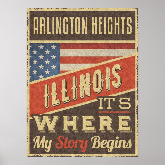 Arlington Heights Illinois Poster (Vorne)