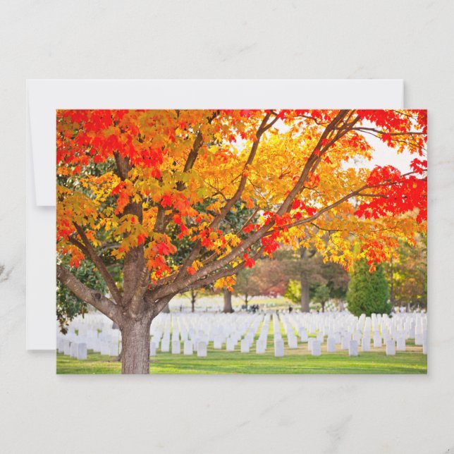 Arlington National Cemetery in Autumn Einladung (Vorderseite)