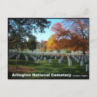 Arlington National Friedhof Herbst Postkarte