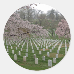 Arlington National Friedhof Runder Aufkleber