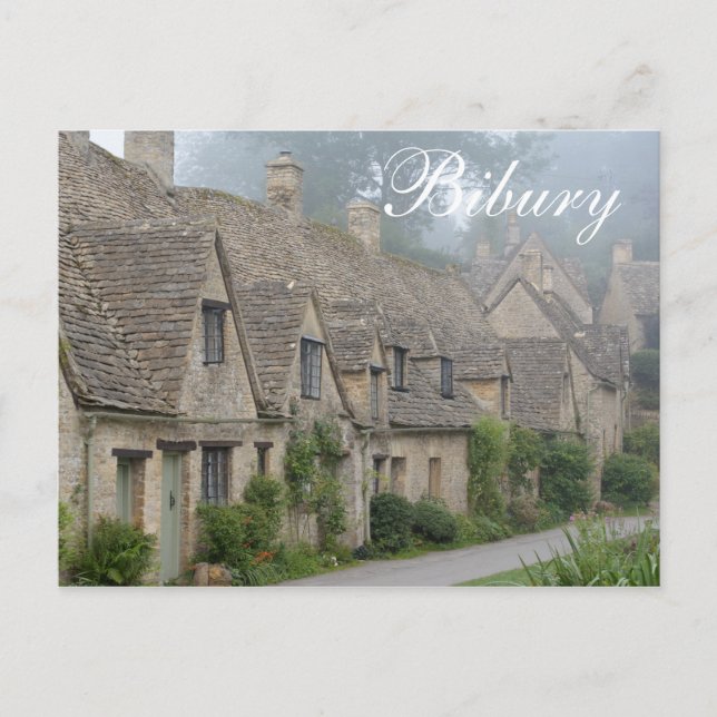 Arlington Row, Cotswolds, carte postale texte 'Bib (Devant)