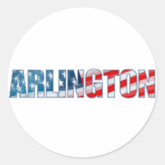 Arlington Runder Aufkleber