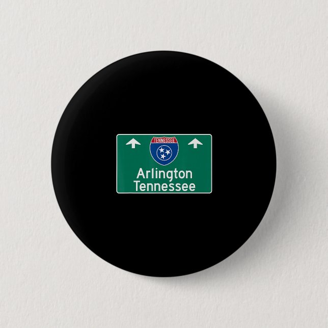 Arlington Tennessee Interstate Highway Urlaub So Button (Vorderseite)