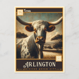 Arlington, Texas Vintage Postkarte