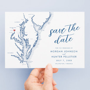 Arlington Virginia Karte Moderne Hochzeit