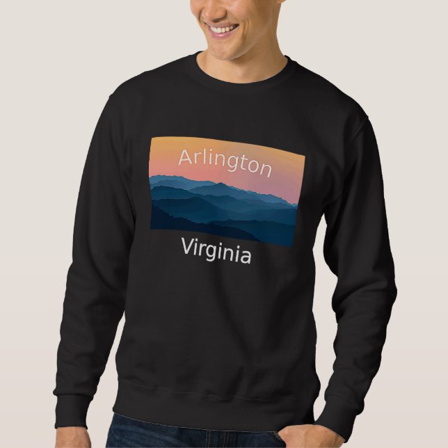Arlington Virginia Mountain sunset hometown Sweatshirt (Vorderseite)