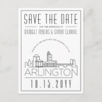 Arlington Wedding | Stilisierte Skyline Save the D