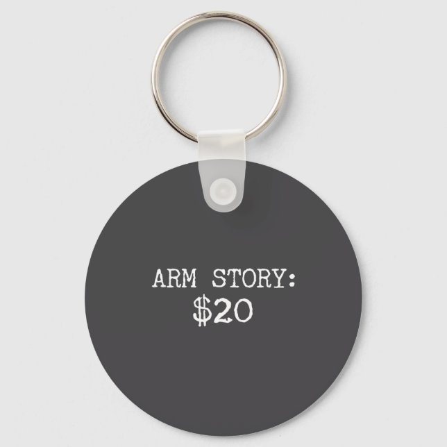 Arm Amputee Funny Gift Humor Missing Limb Quote  Schlüsselanhänger (Vorderseite)