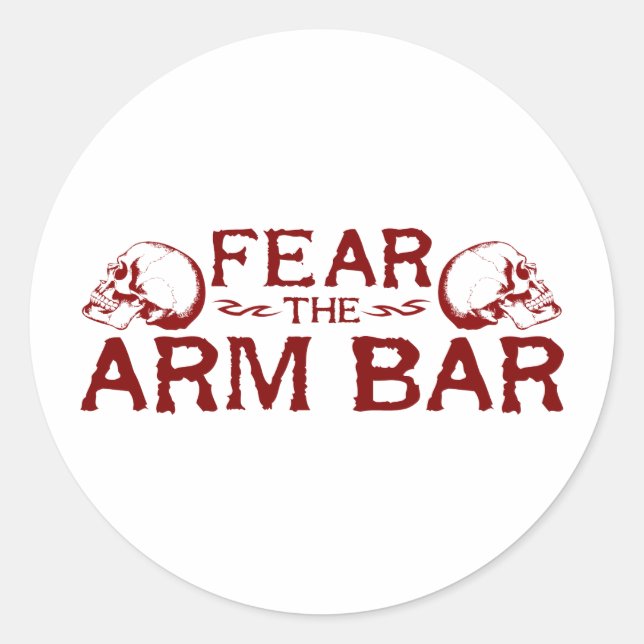 Arm-Bar Runder Aufkleber (Vorderseite)