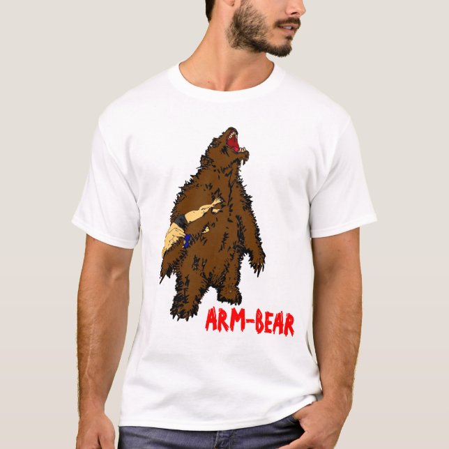 Arm-BärGefüttert T-Shirt (Vorderseite)