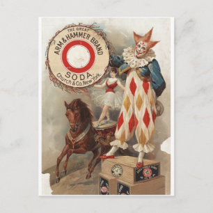 Arm & Hammer Marken-Soda-Werbeplakat 1900 Postkarte